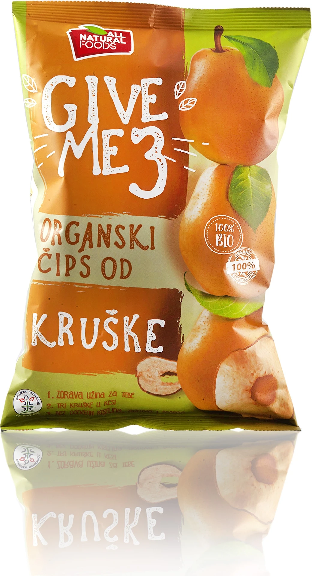 Čips od kruške (organski proizvod) 40 g All Natural Foods